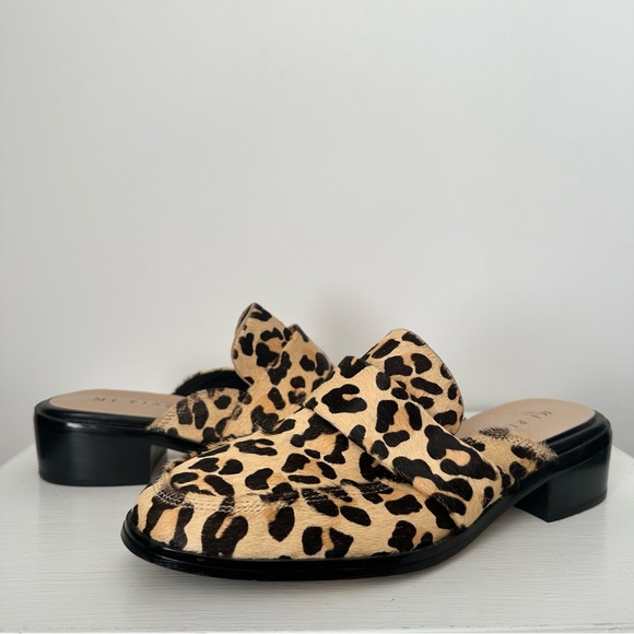 MI PIACI ‘Scotty’ Leopard Print Pony Hair Mule Loafers Women’s Size EU 41 - Picture 2 of 13